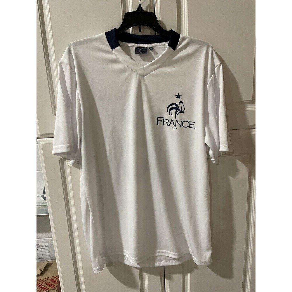 France National Team Pogba Men’s Short Sleeve Soccer Futbol Shirt Medium